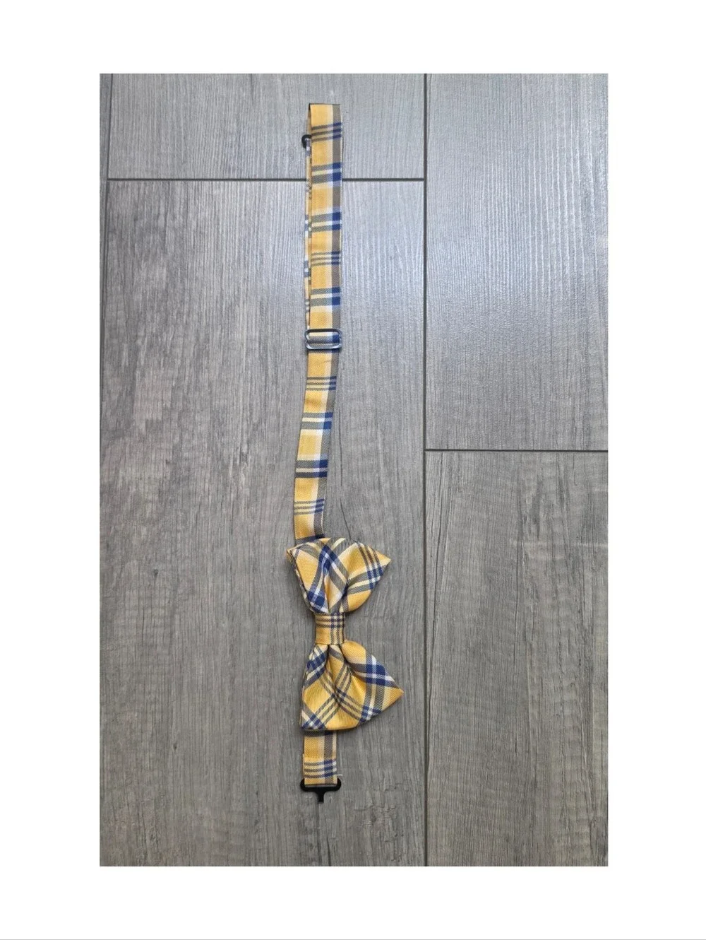 Lauren Ralph Lauren Yellow Blue Plaid Adjustable Bow Tie – Classic Preppy